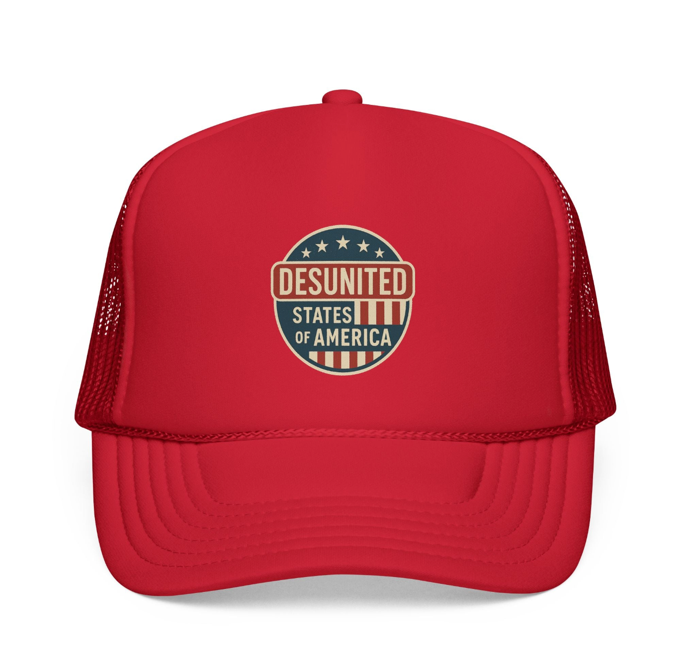 Desunited States of America Trucker Hat — Vintage Political Statement Cap